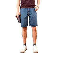 90s straight jean shorts for men