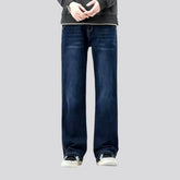 90s style elastic wide fit men's jeans