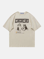 The Cat After Work Print Tee