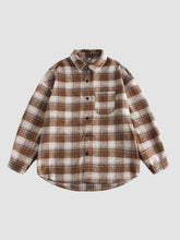 Retro Plaid Shirt Top