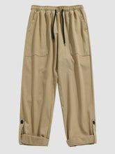 Retro Japanese Straight-Leg Sweatpants