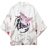 Pink Crane Kimono