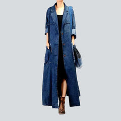 Urban style vintage denim coat