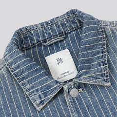 Stonewashed jean jacket for men