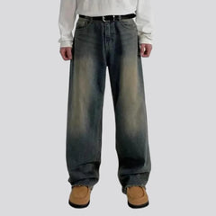 Vintage men's yellow-cast jeans