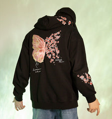 Butterfly Embroidered Harajuku Hoodie