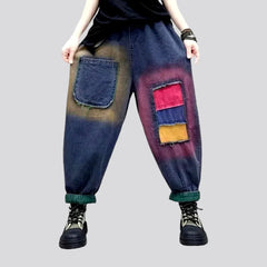 Baggy denim pants for ladies