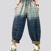 Baggy dip-dyed denim pants