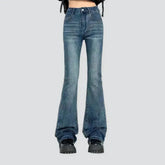Bootcut sanded jeans for ladies