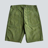Color denim shorts for men