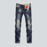 Dark retro blue men's jeans