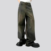 Dark-wash vintage jeans for men