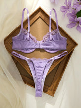 Elegant Purple Lace Bralette