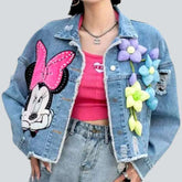 Embellished women's denim jacket