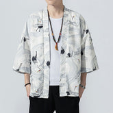 Etoiku Kimono White Bird