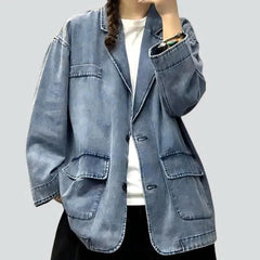 Fashion chore women's jean blazer