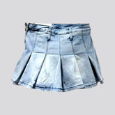 Fashion sanded jean skort for ladies