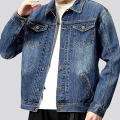 Fashion vintage denim jacket for men