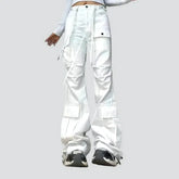 Floor-length flared jeans for ladies