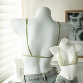 French Solid Triangle Thin Cups Bra