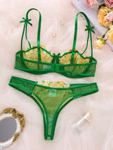 French-style floral embroidery lace lingerie