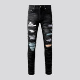 Grunge black jeans for men