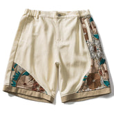 Embroidered Floral Patchwork Shorts