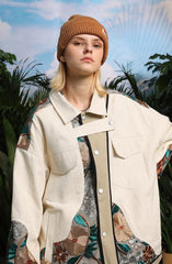 Embroidered Floral Patchwork Jacket