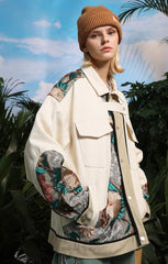 Embroidered Floral Patchwork Jacket
