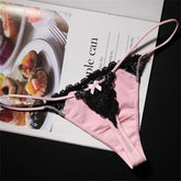 High Split Women's Sexy Ice Silk Seamless Thong