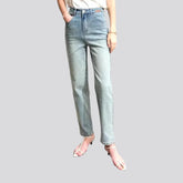 High-waist mom jeans for women