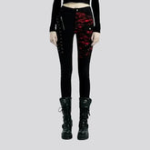 High-waist street jeans for women