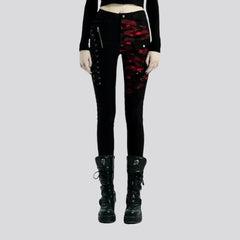 High-waist street jeans for women