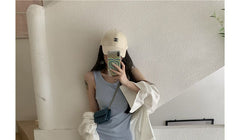 Plain Midi Bodycon Tank Dress