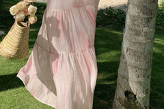 Halter Neck Gradient Midi Shift Dress