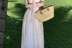 Spaghetti Strap Bow Neck Floral Ruched Maxi Sun Dress