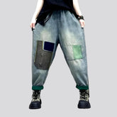 Light-wash vintage denim pants