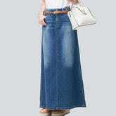 Long jeans skirt for women