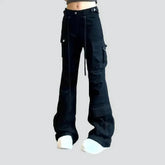 Low-waist flared jeans for ladies
