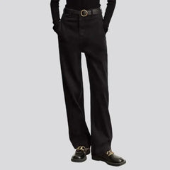 Monochrome black jeans for women