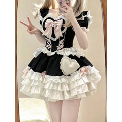 Short-Sleeved Lolita Dress Puffy Princess Dress