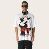 Short-Sleeved Graffiti Street Hip-Hop T-Shirt