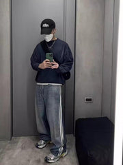 Straight Loose Ripped High Street Distressed Jeans