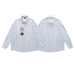 A Loose Casual Shirt With Gog Embroidery