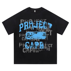 Y2K Hip Hop Round Neck Oversized T-Shirt