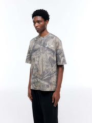 Personalized Leaf 3D Print Cotton Short Sleeves