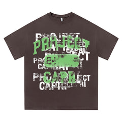 Y2K Hip Hop Round Neck Oversized T-Shirt