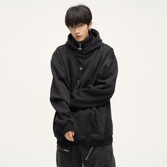 Exclusive Double Panel Hooded Zip Jacket