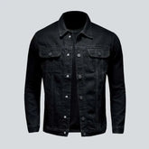 Outerwear black men's denim jacket