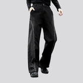 Patchwork fashion jean pants for ladies